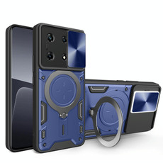 For Infinix Note 30 Pro 4G CD Texture Sliding Camshield Magnetic Holder Phone Case(Blue)