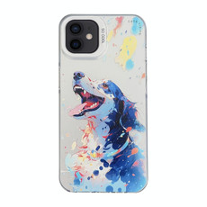 For iPhone 12 Cartoon Animal Graffiti PC + TPU Phone Case(Border Collie) For iPhone 12 Cartoon Animal Graffiti PC + TPU Phone Case(Border Collie)