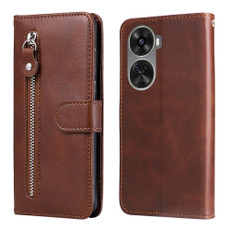 For Huawei nova 11 SE Fashion Calf Texture Zipper Leather Phone Case(Brown) For Huawei nova 11 SE Fashion Calf Texture Zipper Leather Phone Case(Brown)
