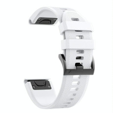 For Garmin Quatix 5 22mm Quick Release Silicone Watch Band(White)
