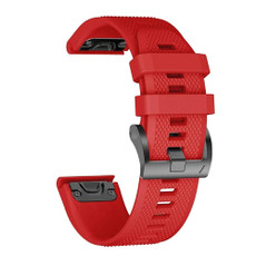 For Garmin Quatix 5 22mm Quick Release Silicone Watch Band(Red)