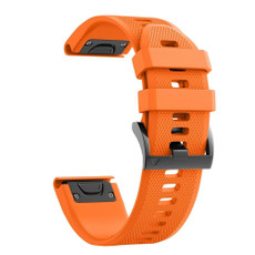 For Garmin Quatix 5 22mm Quick Release Silicone Watch Band(Orange)
