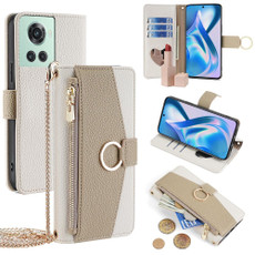 For OnePlus ACE / 10R Crossbody Litchi Texture Leather Phone Case(White) For OnePlus ACE / 10R Crossbody Litchi Texture Leather Phone Case(White)