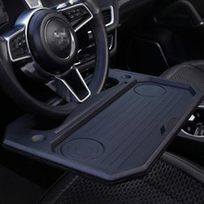 Car Multi-Purpose Steering Wheel Card Table Car Computer Bracket Chair Back Bracket Small Table Shelf Rack(Upgrade Black)