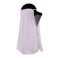 Summer Ice Silk Sunshade Outdoor Hat Curtain Ladies Anti-UV Riding Shawl Headscarf(XXTJ49 Lavender Purple)