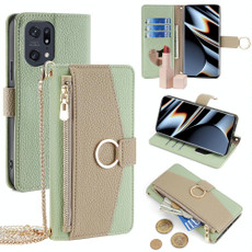 For OPPO Find X5 Pro Crossbody Litchi Texture Leather Phone Case(Green) For OPPO Find X5 Pro Crossbody Litchi Texture Leather Phone Case(Green)