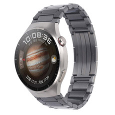 For Huawei Watch GT2 46mm / Watch GT H-Shaped Folding Buckle Stainless Steel Metal Watch Band(Gray)