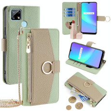 For Realme C12 / Narzo 20 Crossbody Litchi Texture Leather Phone Case(Green) For Realme C12 / Narzo 20 Crossbody Litchi Texture Leather Phone Case(Green)