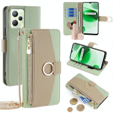 For Realme C35 Crossbody Litchi Texture Leather Phone Case(Green) For Realme C35 Crossbody Litchi Texture Leather Phone Case(Green)