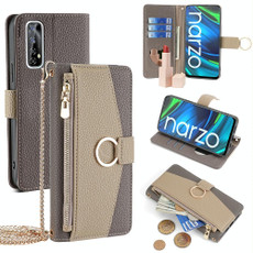 For Realme 7 / Narzo 20 Pro Crossbody Litchi Texture Leather Phone Case(Grey) For Realme 7 / Narzo 20 Pro Crossbody Litchi Texture Leather Phone Case(Grey)