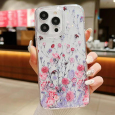 For iPhone 13 Pro Max Spring Garden Epoxy TPU Phone Case(F02 Spring Garden)