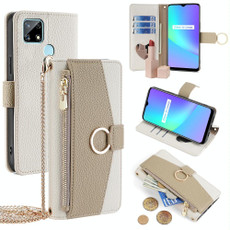 For Realme C12 / Narzo 20 Crossbody Litchi Texture Leather Phone Case(White) For Realme C12 / Narzo 20 Crossbody Litchi Texture Leather Phone Case(White)