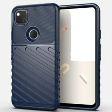 For Google Pixel 4a Thunderbolt Shockproof TPU Soft Case(Navy Blue) For Google Pixel 4a Thunderbolt Shockproof TPU Soft Case(Navy Blue)