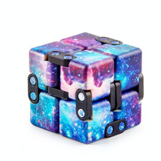 3 PCS Intellectual Decompression Unlimited Folding Magic Cubes(Starry Sky)