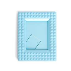 Mini 3-Inch Rivet Vertical Color Celebrity Photo Card Photo Frame(Blue)