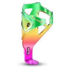 WEST BIKING YP0704033 Bicycle Gradient Water Bottle Holder PC Colorful Cup Bracket(Purple Golden Green Gradient)