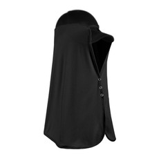 Summer Ice Silk Sunshade Outdoor Hat Curtain Ladies Anti-UV Riding Shawl Headscarf(XTJ49 Technology Black)