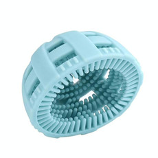 Silicone Egg Brush Cleaner Vegetable Scrubber(Blue)
