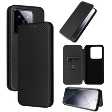 For Xiaomi 14 Pro Carbon Fiber Texture Flip Leather Phone Case(Black) For Xiaomi 14 Pro Carbon Fiber Texture Flip Leather Phone Case(Black)