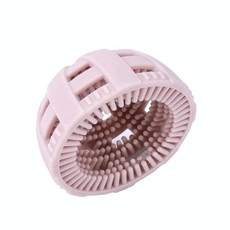 Silicone Egg Brush Cleaner Vegetable Scrubber(Pink)