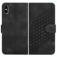 For iPhone XS Max YX0060 Elephant Head Embossed Phone Leather Case with Lanyard(Black) For iPhone XS Max YX0060 Elephant Head Embossed Phone Leather Case with Lanyard(Black)