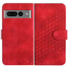 For Google Pixel 7 Pro 5G YX0060 Elephant Head Embossed Phone Leather Case with Lanyard(Red) For Google Pixel 7 Pro 5G YX0060 Elephant Head Embossed Phone Leather Case with Lanyard(Red)