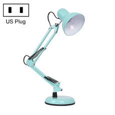 Wrought Iron Children Learning Desk Lamp Folding LED Eye Protection Lamp, US Plug, Size: 60cm(Green)