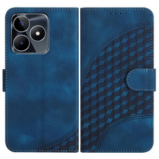 For Realme C53/Narzo N53 YX0060 Elephant Head Embossed Phone Leather Case with Lanyard(Royal Blue) For Realme C53/Narzo N53 YX0060 Elephant Head Embossed Phone Leather Case with Lanyard(Royal Blue)