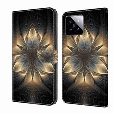 For Xiaomi 14 Crystal 3D Shockproof Protective Leather Phone Case(Luminous Building)