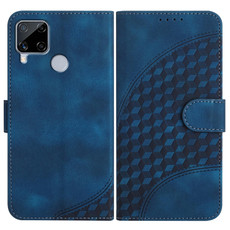 For Realme C15/C12/Narzo 20/7i Global YX0060 Elephant Head Embossed Phone Leather Case with Lanyard(Royal Blue) For Realme C15/C12/Narzo 20/7i Global YX0060 Elephant Head Embossed Phone Leather Case with Lanyard(Royal Blue)