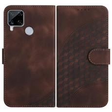 For Realme C15/C12/Narzo 20/7i Global YX0060 Elephant Head Embossed Phone Leather Case with Lanyard(Coffee) For Realme C15/C12/Narzo 20/7i Global YX0060 Elephant Head Embossed Phone Leather Case with Lanyard(Coffee)