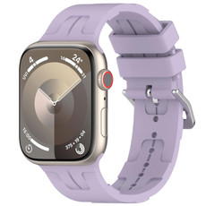 For Apple Watch Series 5 40mm H Texture Silicone Ladder Buckle Watch Band(Purple) For Apple Watch Series 5 40mm H Texture Silicone Ladder Buckle Watch Band(Purple)