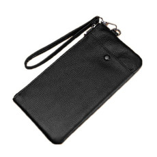 PU Leather Multifunctional Wallet Mobile Phone Clutch(Black)
