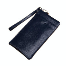 PU Leather Multifunctional Wallet Mobile Phone Clutch(Navy Blue)