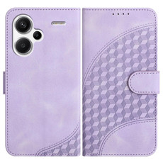 For Xiaomi Redmi Note 13 Pro+ 5G YX0060 Elephant Head Embossed Phone Leather Case with Lanyard(Light Purple)