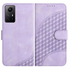 For Xiaomi Redmi Note 12S 4G Global YX0060 Elephant Head Embossed Phone Leather Case with Lanyard(Light Purple)