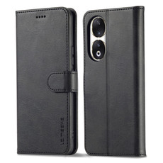 For Honor 90 LC.IMEEKE Calf Texture Leather Phone Case(Black)