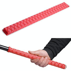 2 PCS 1m Fish Rod Heat Shrinkable Hand Handling Insulation Non-Slip Waterproof Sleeve, Specification: Diameter 30mm(Red)