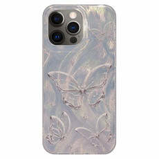 For iPhone 12 Pro Max Dual-sided Silver-printed IMD PC + TPU Phone Case