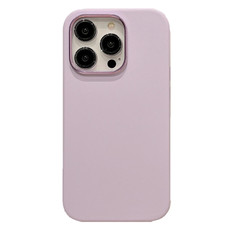 For iPhone 15 Pro Electroplated Metal Lens Frame Design MagSafe Silicone Phone Case(Purple)