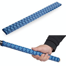 2 PCS 1m Fish Rod Heat Shrinkable Hand Handling Insulation Non-Slip Waterproof Sleeve, Specification: Diameter 35mm(Blue)