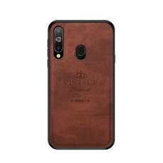 PINWUYO Shockproof Waterproof Full Coverage PC + TPU + Skin Protective Case for Galaxy A8s(Brown)