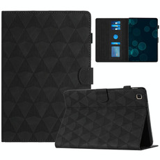 For Samsung Galaxy Tab A 10.1 2019 Diamond Texture Embossed Leather Tablet Case(Black)