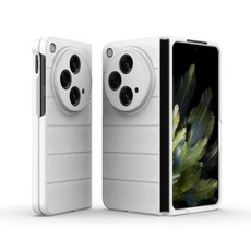 For OPPO Find N3 Magic Shield Fold PC Shockproof Phone Case(White)
