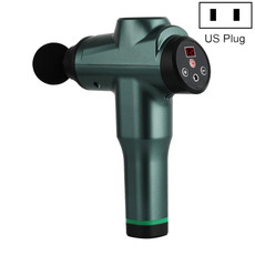 Muscles Relax Massager Portable Fitness Equipment Fascia Gun, Specification: 6212 12 Gears Green(US Plug)