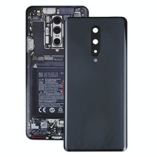 For OnePlus 8 Battery Back Cover with Camera Lens Cover (Black)