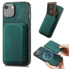 For iPhone 6 / 6s Retro Leather Card Bag Magnetic Phone Case(Green)