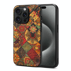 For iPhone 15 Pro Four Seasons Flower Language Series TPU Phone Case(Autumn Yellow)