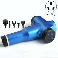Muscles Relax Massager Portable Fitness Equipment Fascia Gun, Specification: 6232 32 Gears Blue(AU Plug)