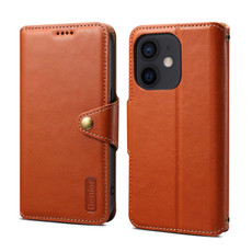 For iPhone 11 Denior Cowhide Texture Wallet Style Leather Phone Case(Brown)